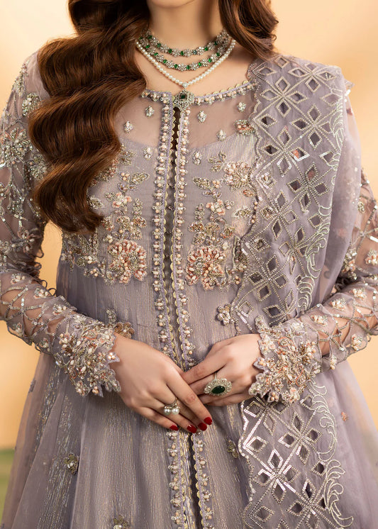 Luxury Emerald Embroidered Organza Maxi Ensemble